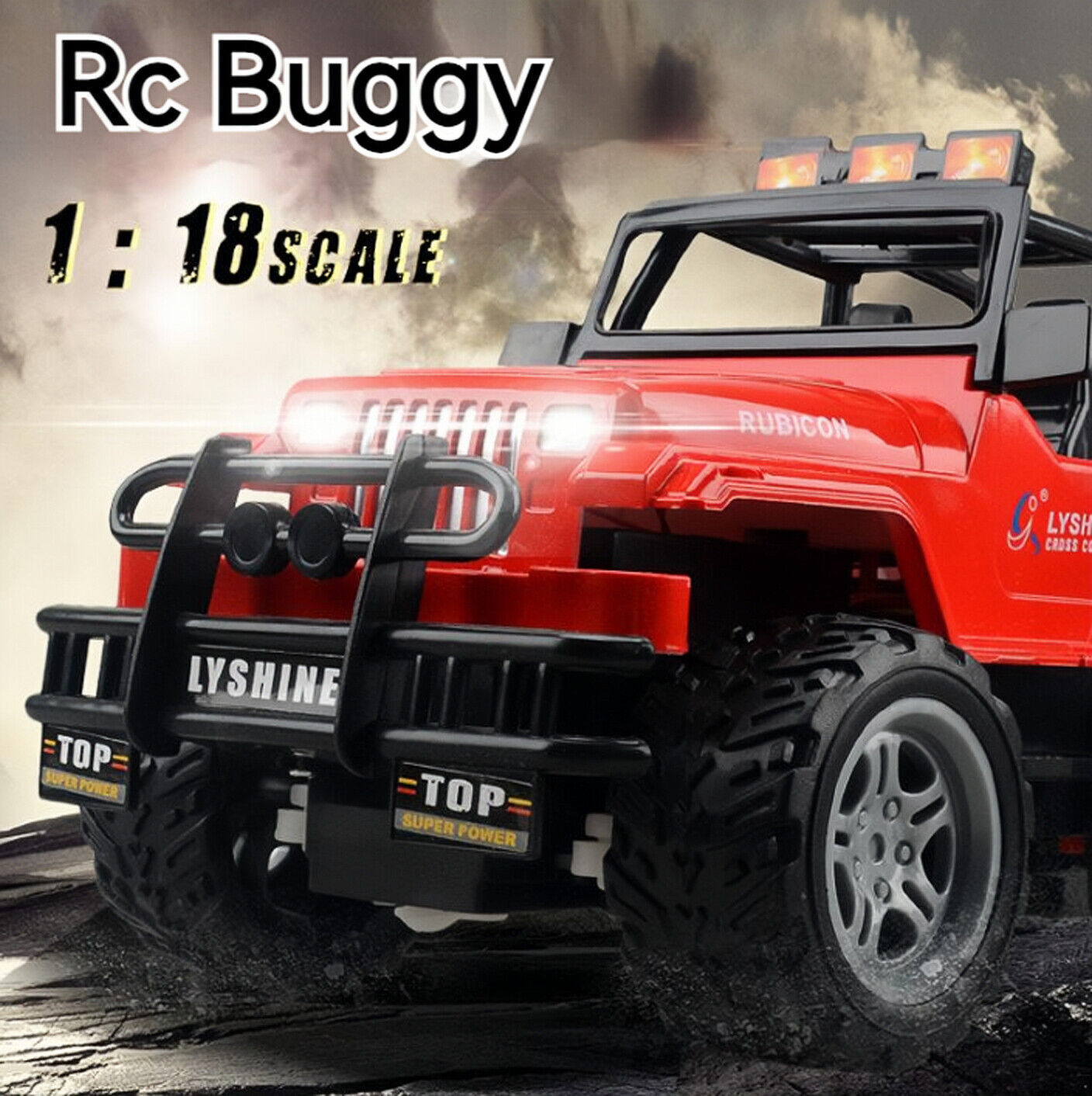 2.4GHz Alloy High Speed Remote Control Racing Buggy Electric Light Toy Car Gift