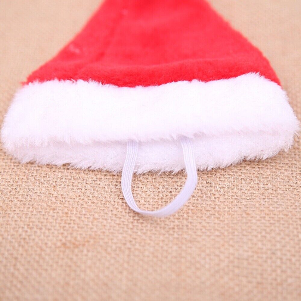 Pet Christmas Decoration Hats Cat Dog Headdress Flannel Shaggy Fluffy Xmas Hat