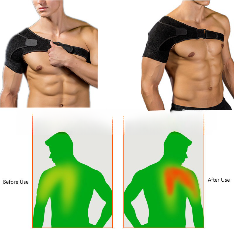 Anti-strain Fitness Sports Taping Protection Adjustable Single Shoulder Strap