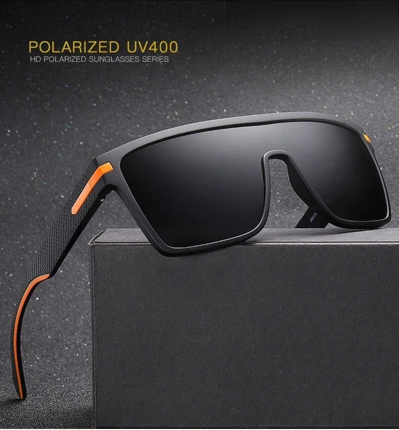 Women Square Flat Top Oversized Outdoor Sport Cycling UV400 Polarized Sunglasses # P0110