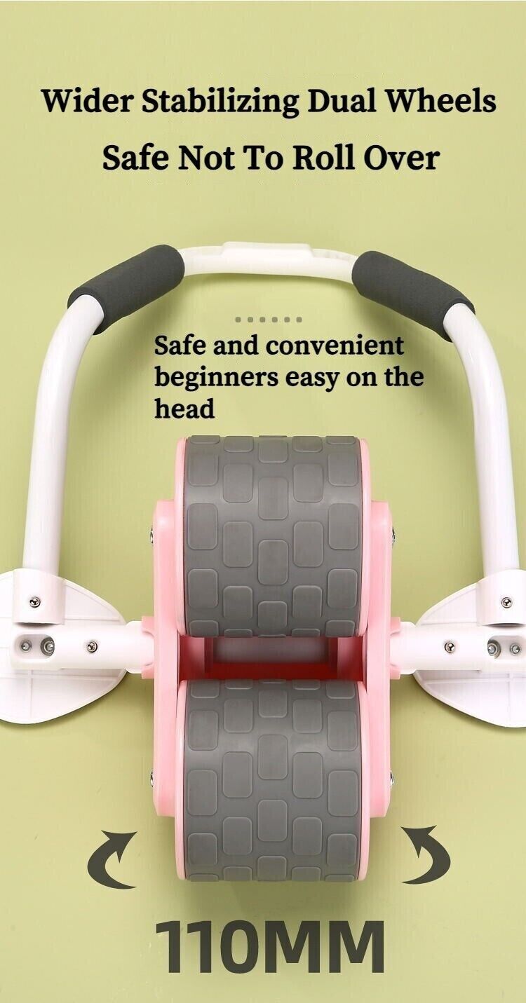 Automatic Rebound Wheel Roller Abdominal Ab Fitness Training Anti Slip Equipment