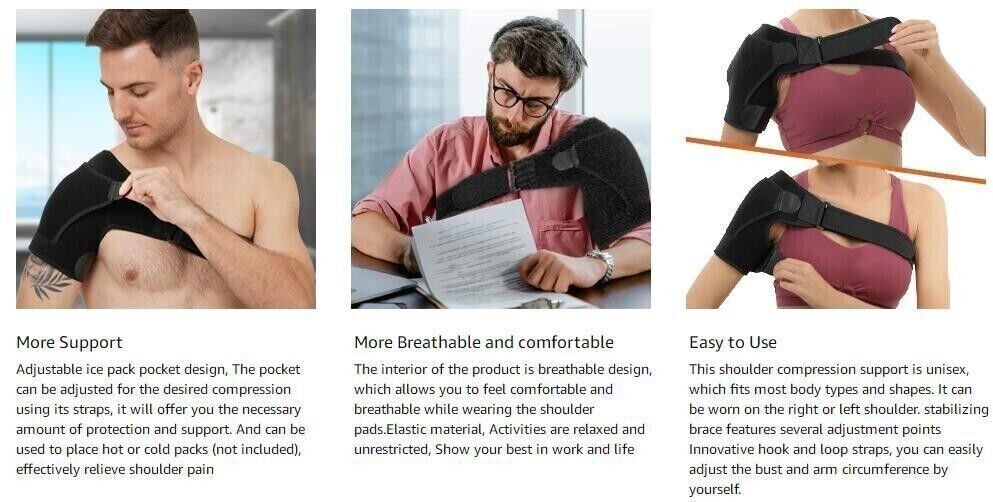 Anti-strain Fitness Sports Taping Protection Adjustable Single Shoulder Strap