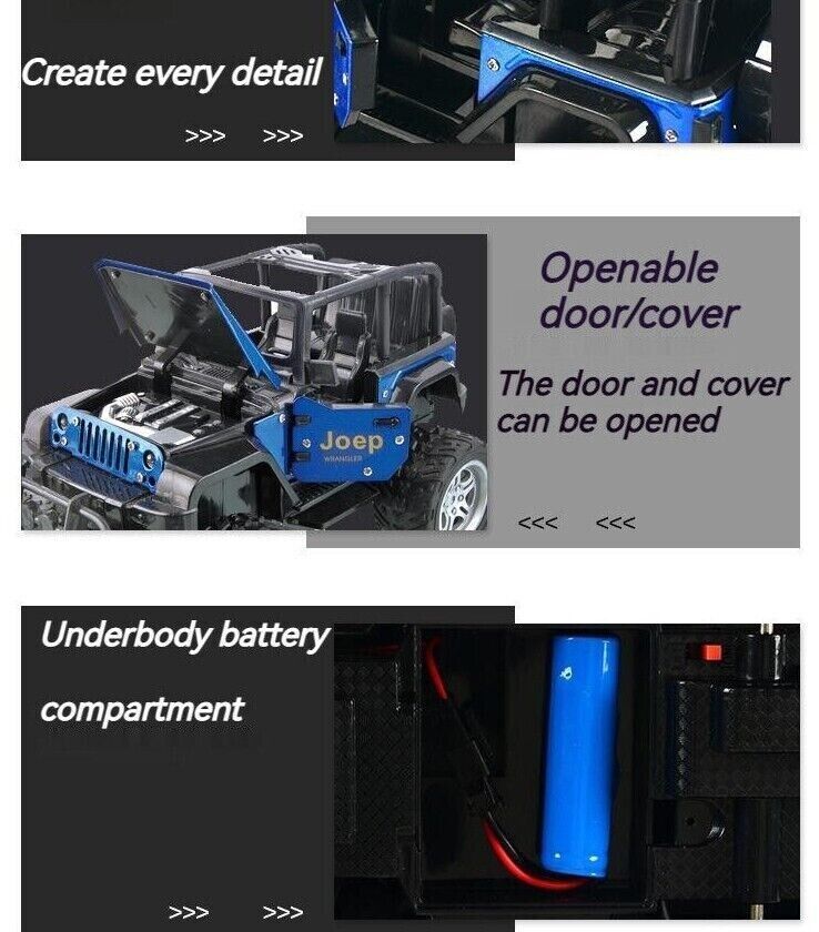 4WD Remote Control Buggy High Speed Racing Electric Light 1:18 Toy Car Alloy