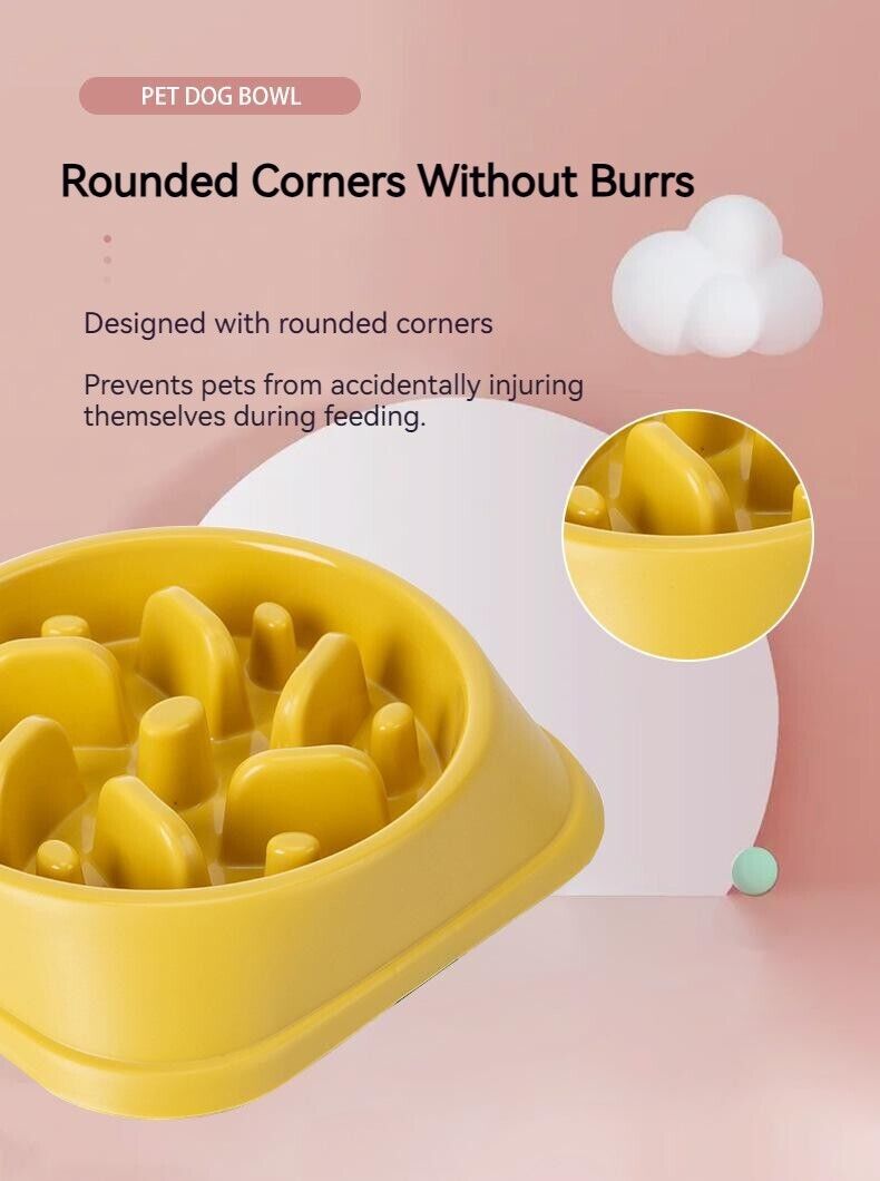 Slow Down Eating NonSlip Feeder Pet Choke Bowl Large Bowl For Medium Large Dog