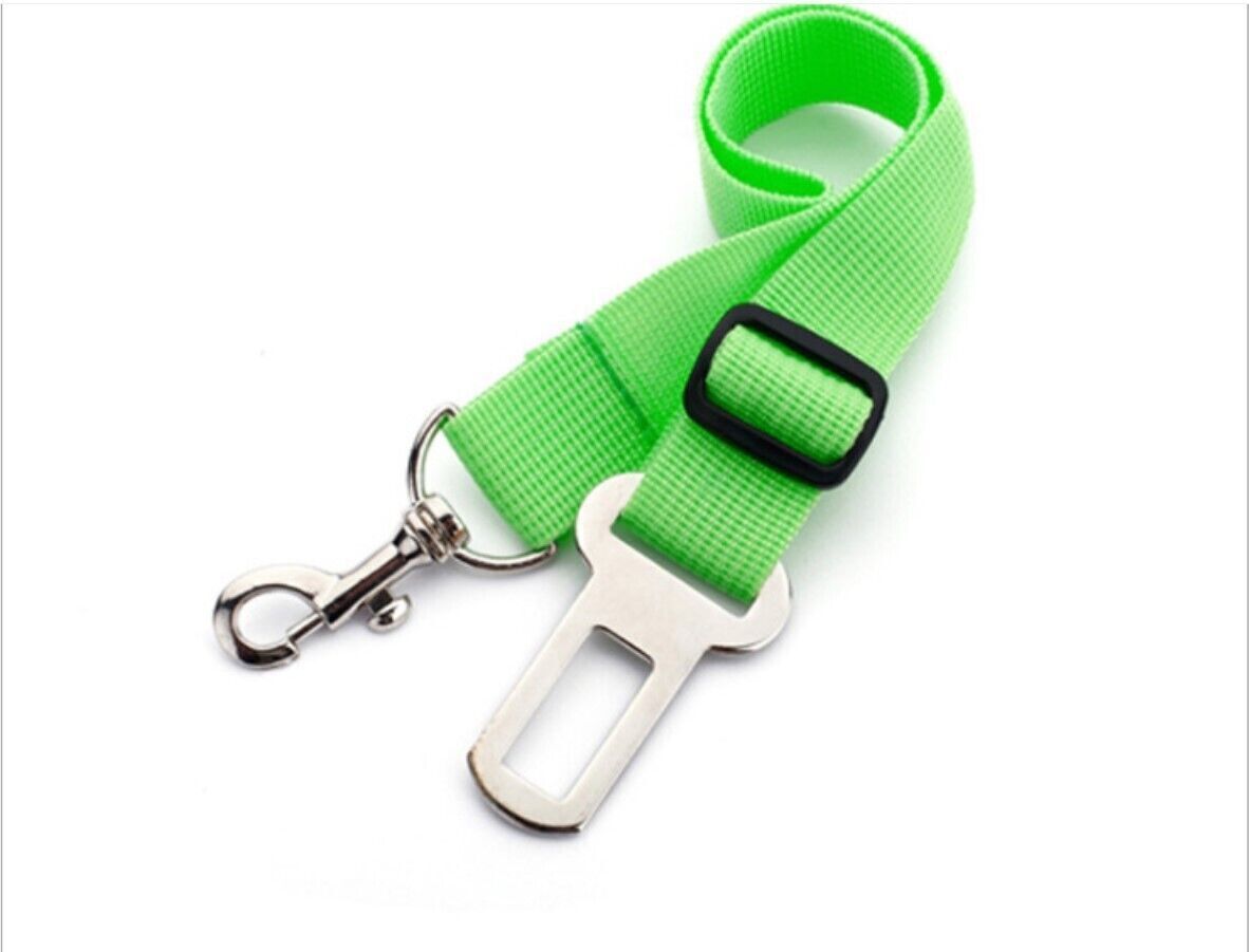 Pet Adjustable Dog Safety Seat Belt Harness Nylon Car Vehicle Clip Travel Leash