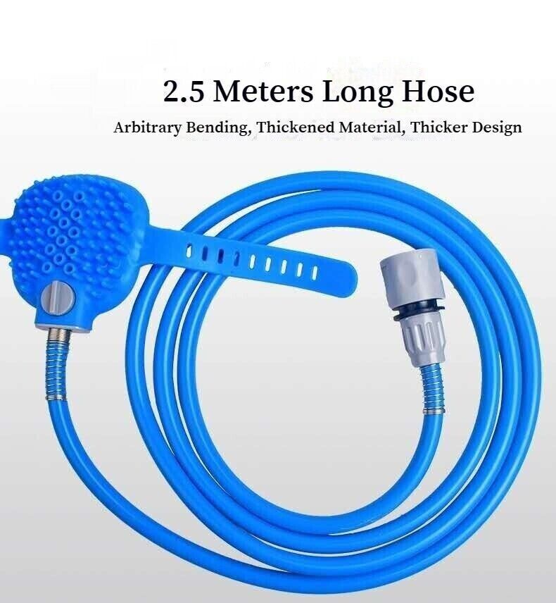 Adjustable Pet Bathing Tool Silicone Bath Brush Spraying Water Massage Hair
