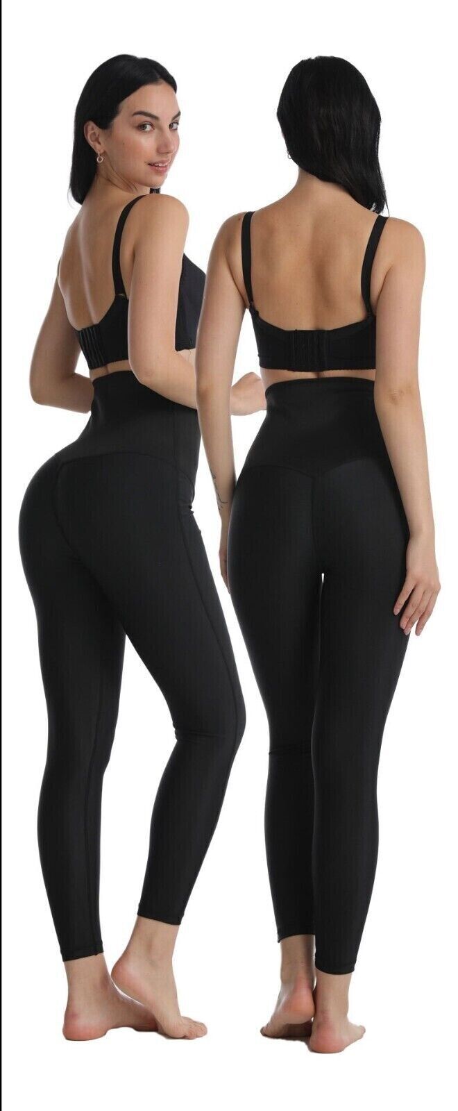Women Waist Trainer Sauna Sweat Pants Hot Body Shaper Leggings Tummy Slimming