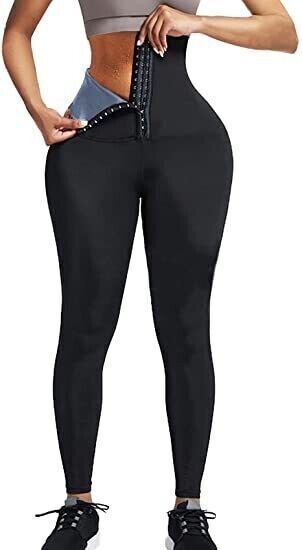 Women Waist Trainer Sauna Sweat Pants Hot Body Shaper Leggings Tummy Slimming