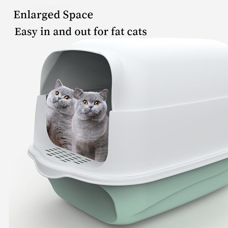 Fully Enclosed Semi Closed Spatter-proof Large Space Cat Litter Box Pet Toilet