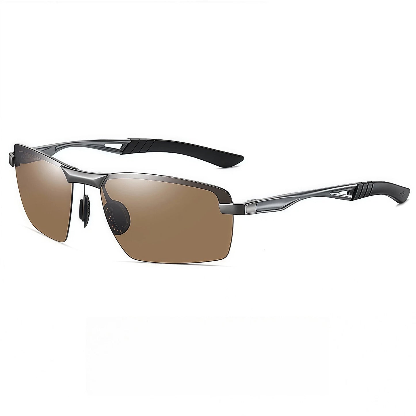 Men Sport Driving Fishing Cycling Polarized Anti Glare UV400 Rimless Sunglasses #3391