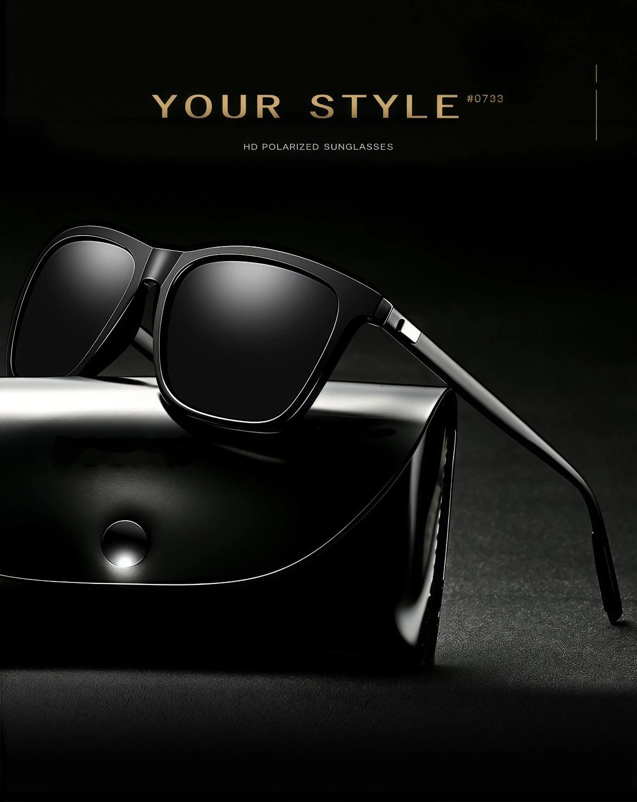 Men Stylish Polarized Sunglasses UV400 Anti-Glare Driving Finshing Sport Travel # 0733