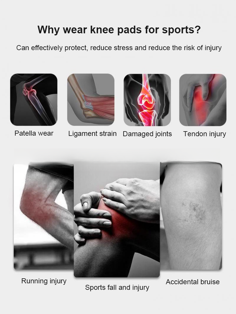 Unisex Adjustable Crash Knee Strap Running Fitness Sport Protective Gear Patella