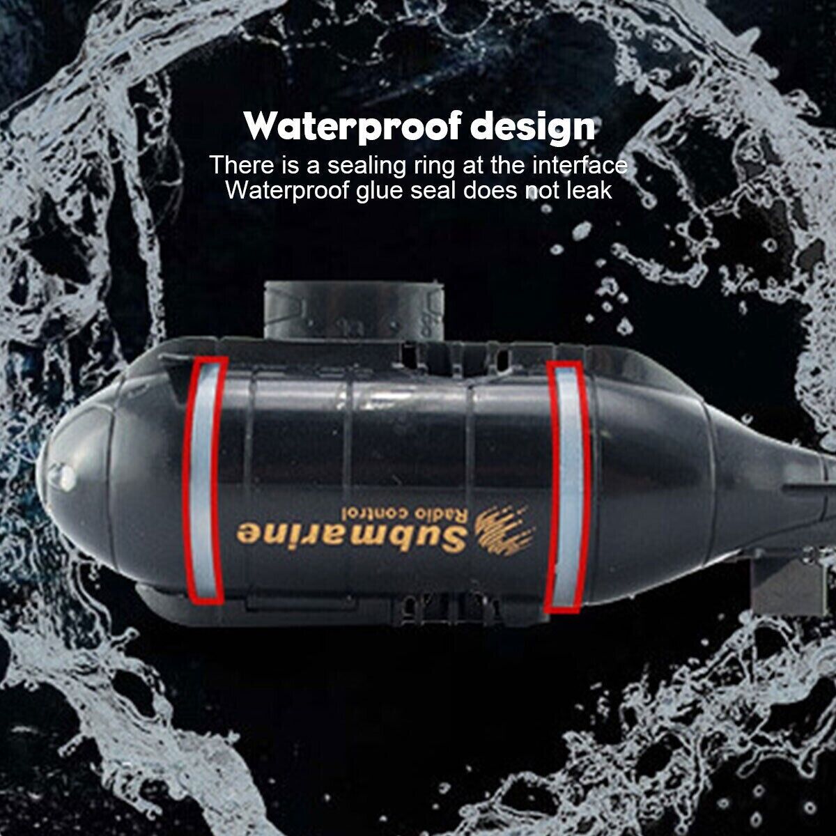 Electric Toy 6 Channels Diving Mini Remote Control Boat RC Submarine Radio Gift