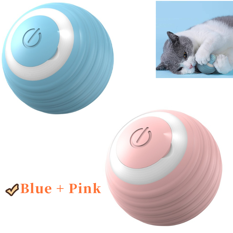Cat Dog Toy Automatic Rolling Ball Electric Pet Teasing Smart Toys Balls