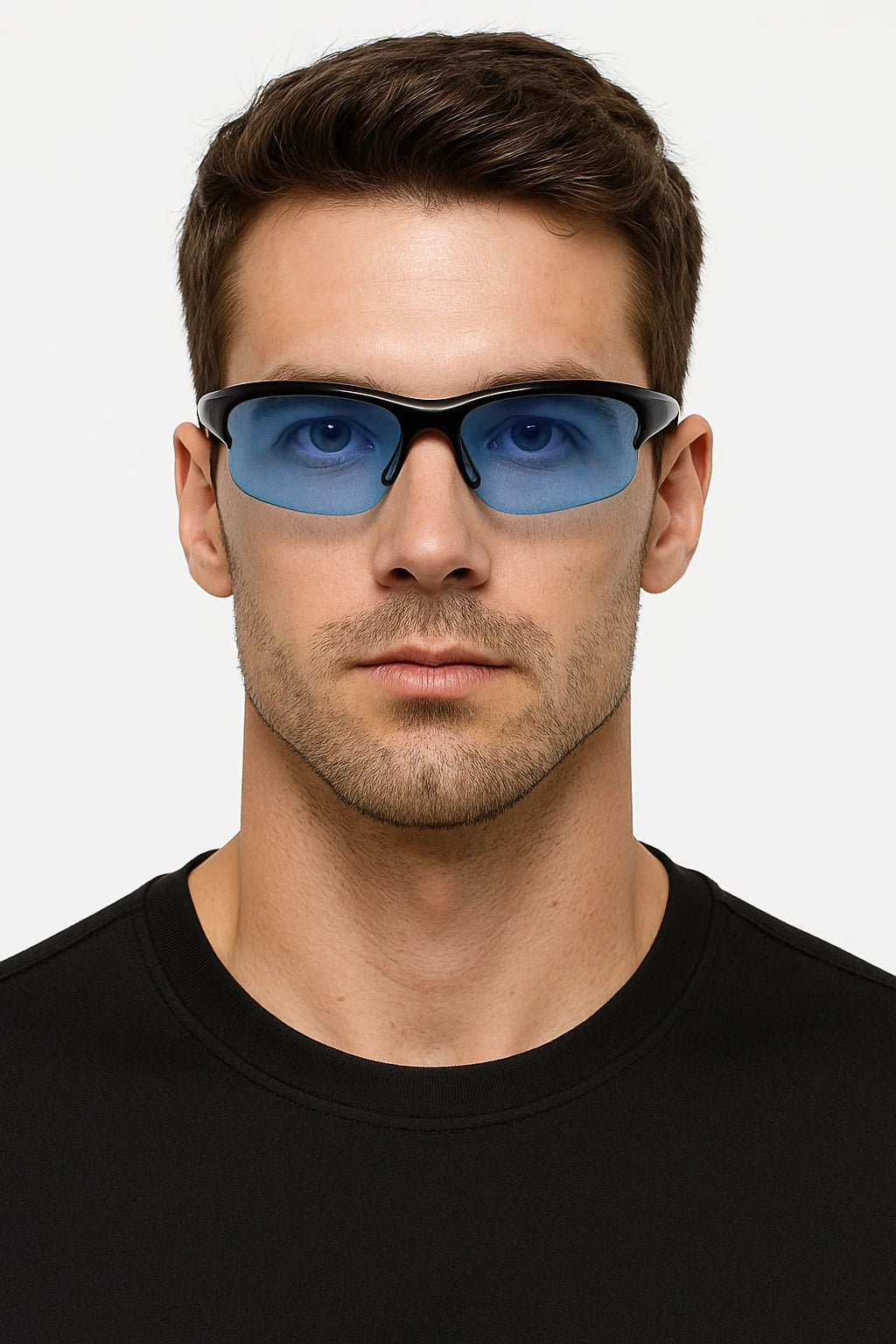 Men's Polarized Wrap Around Sports Sunglasses Running Driving Outdoor Activities # 6916