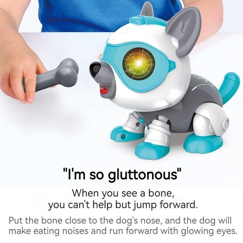 Kid Voice Activated Sound Touch Sensitive Children Accompany Robot Dogs Gift