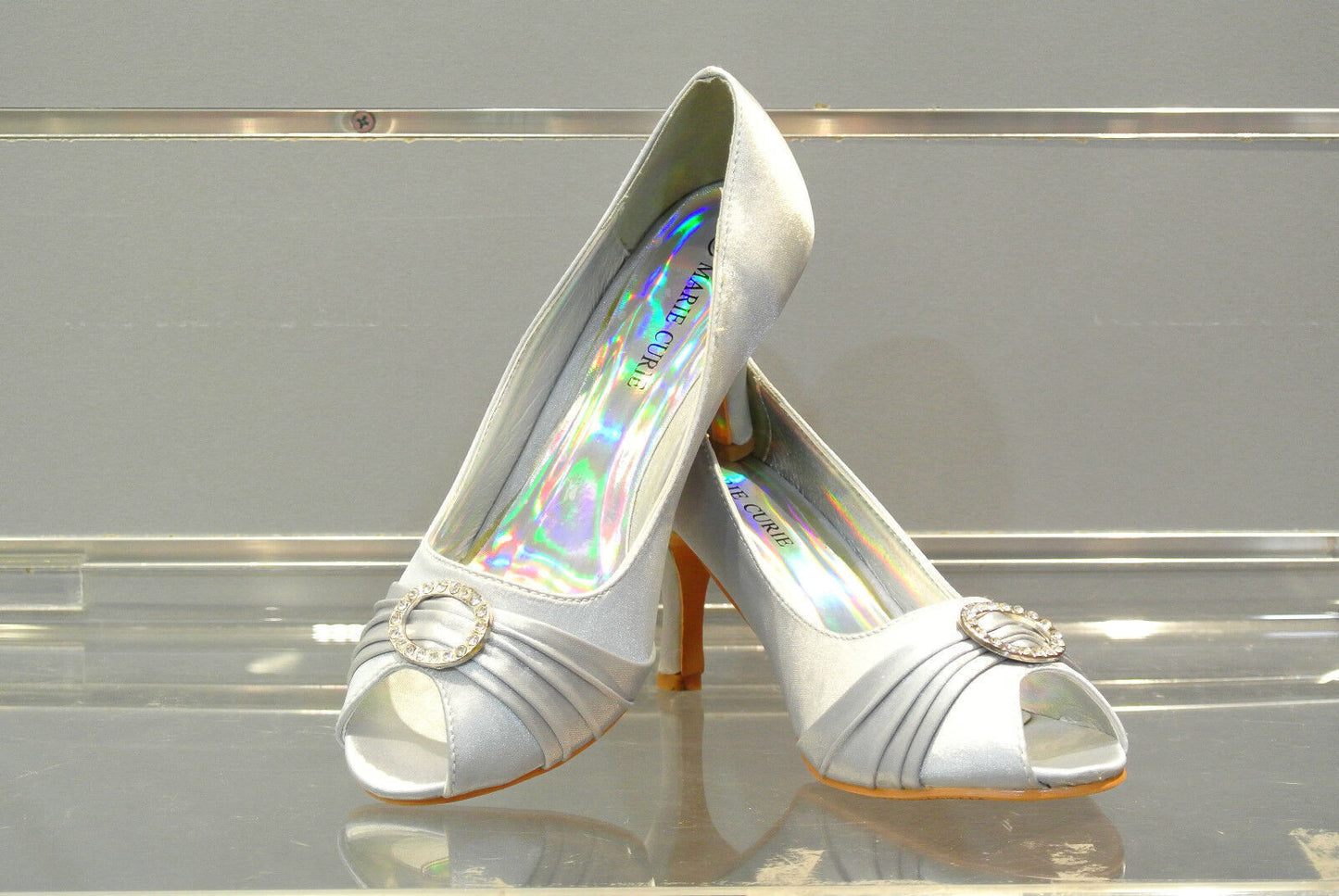 Fashion New Quality Women Shining Diamante Evening Wedding Ball High Heel Shoes