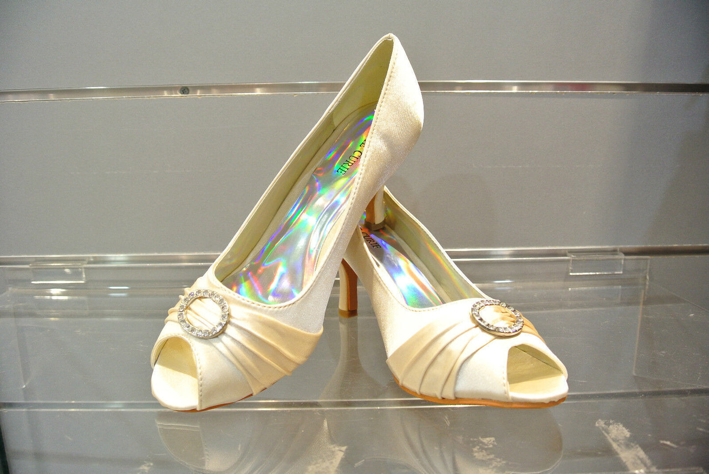 Fashion New Quality Women Shining Diamante Evening Wedding Ball High Heel Shoes