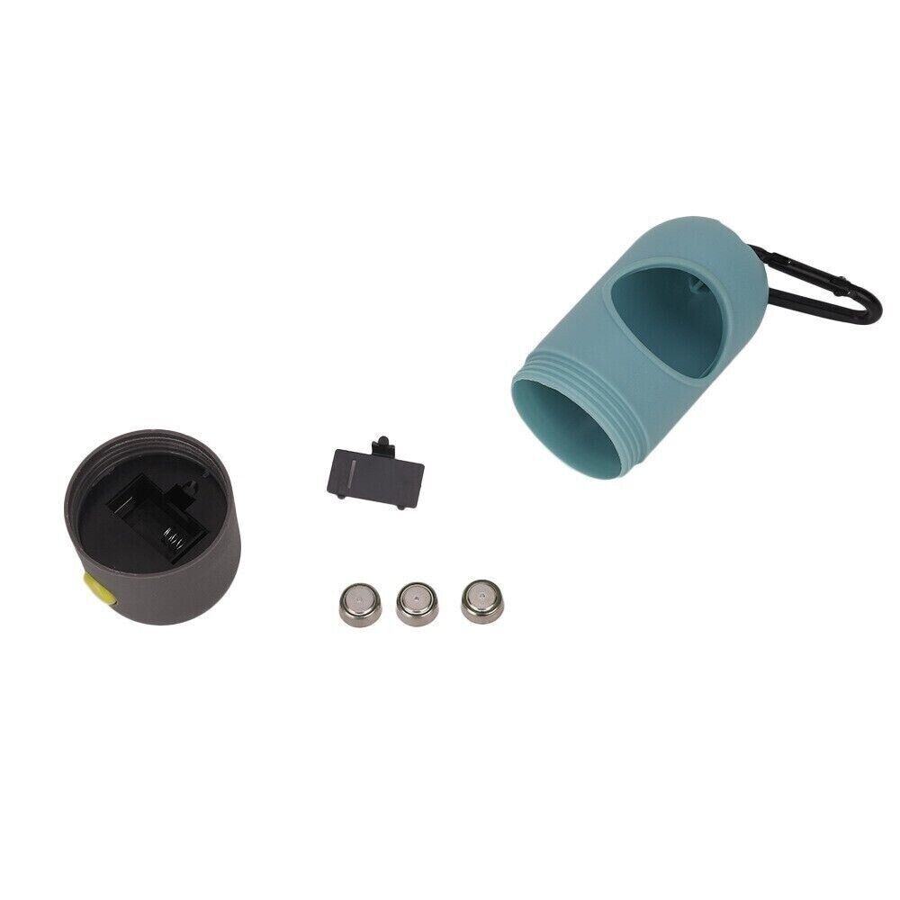 Pet Poop Bag Dispenser With LED Flashlight Waste Disposable Clean Poo Holder