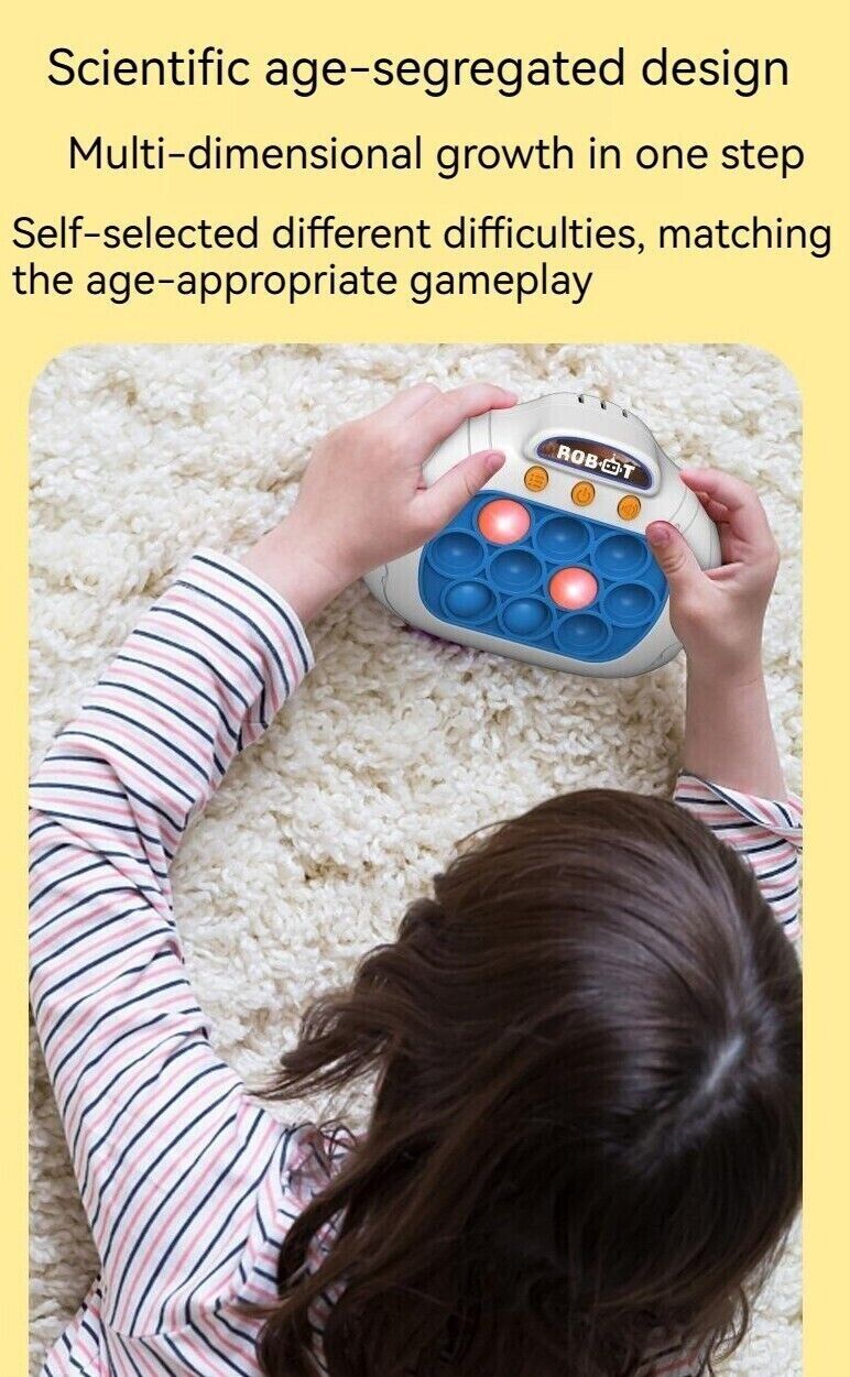 Children Decompression Finger Speed Push Educational Toys Gift Sound Light Game