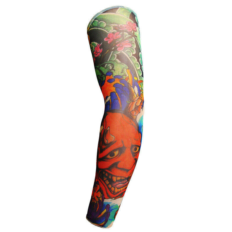 Sunscreen Tatto Arm Stretch Sleeves UV Sun Protect Covers Outdoor Sports Cooling