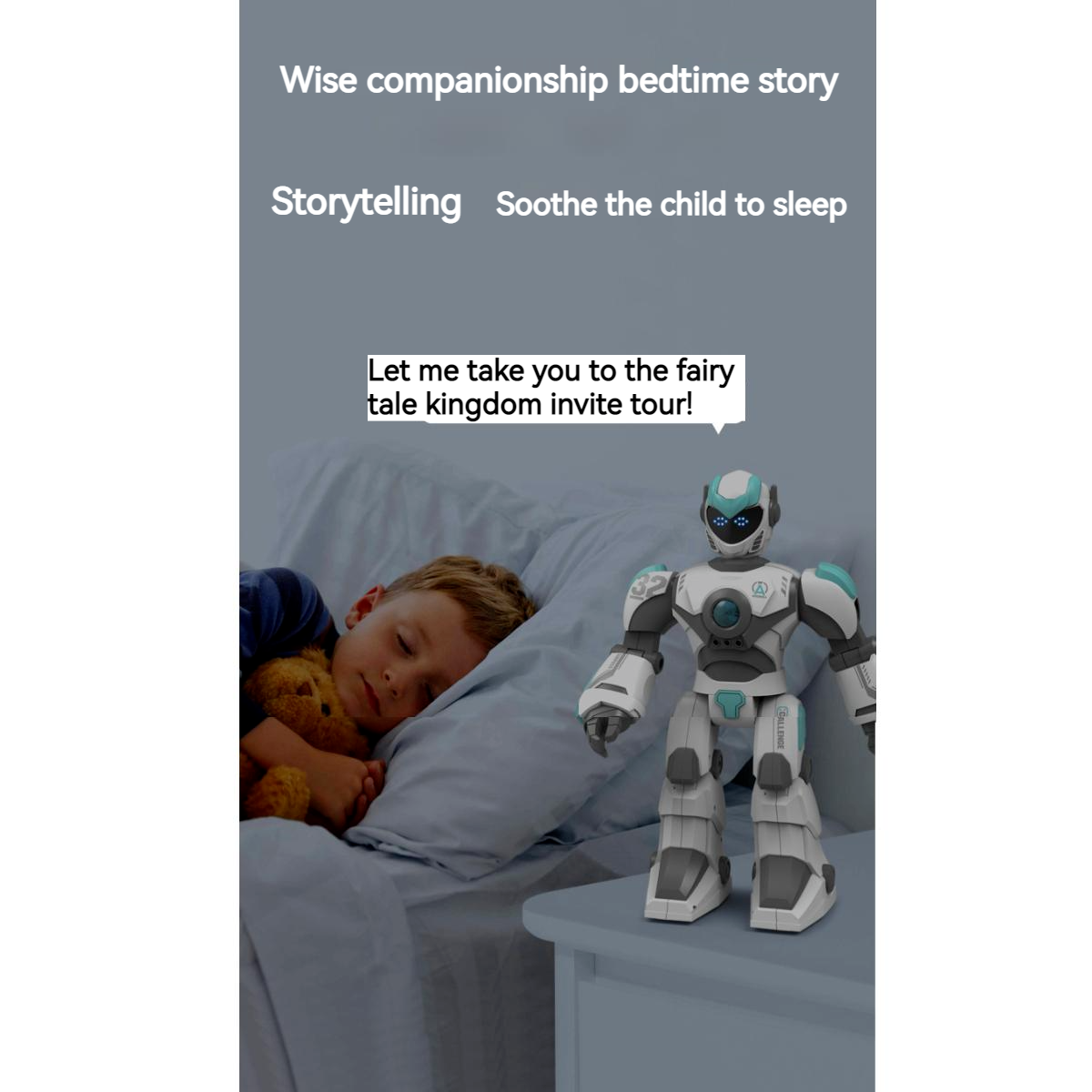 2.4GHz Kid Toys Charge Remote Control Intelligent Gesture Voice Electric Robot