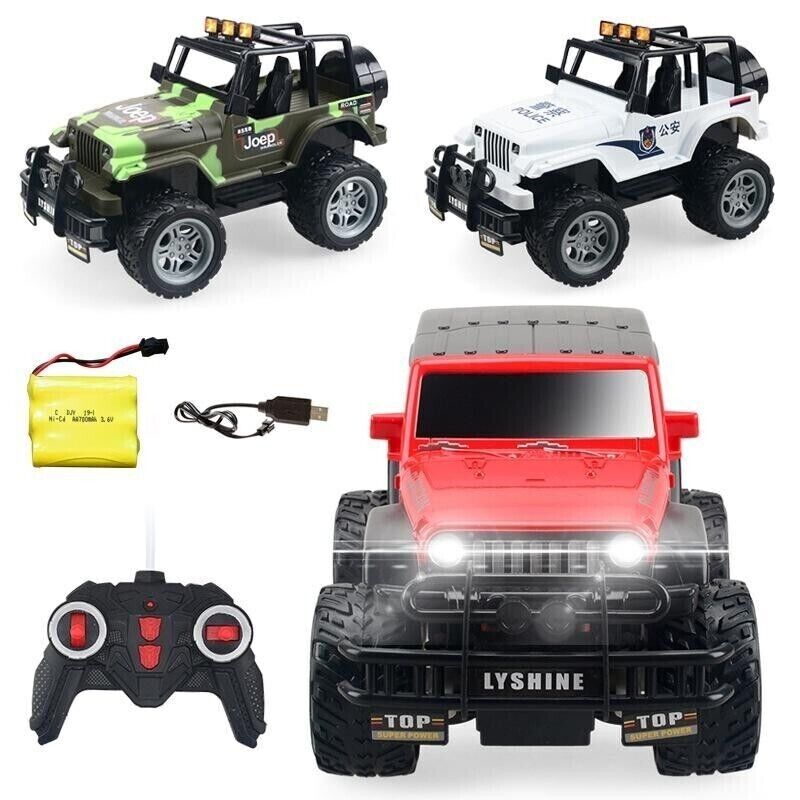 4WD Remote Control Buggy High Speed Racing Electric Light 1:18 Toy Car Alloy