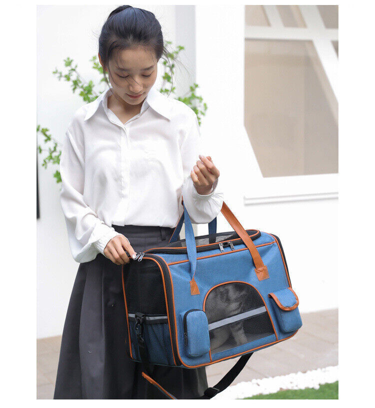 Portable Foldable Breathable Pet Going Out One Shoulder Tote Large Capacity