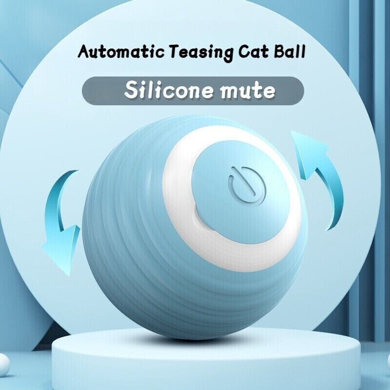 Cat Dog Toy Automatic Rolling Ball Electric Pet Teasing Smart Toys Balls