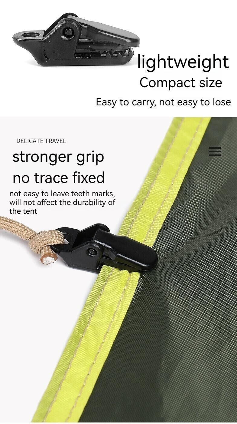 Windproof Fix Tent Additional Pull Point Outdoor Camping Tent Crocodile Clips