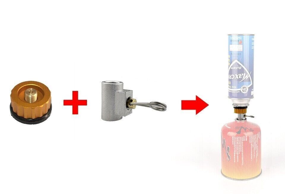 Outdoor Camp Gas Stove Tank Canister Connector Gas Refill Adaptor Propane Valve