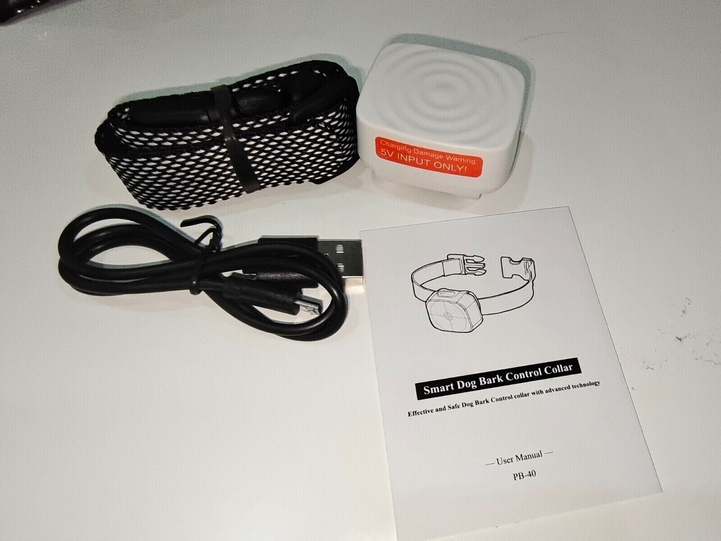 Waterpoof Safe Training Anti Bark No-Shock Dog Collar Rechargeable Stop Barks