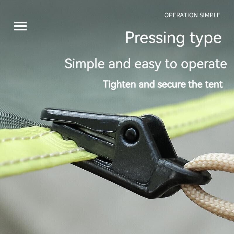 Windproof Fix Tent Additional Pull Point Outdoor Camping Tent Crocodile Clips