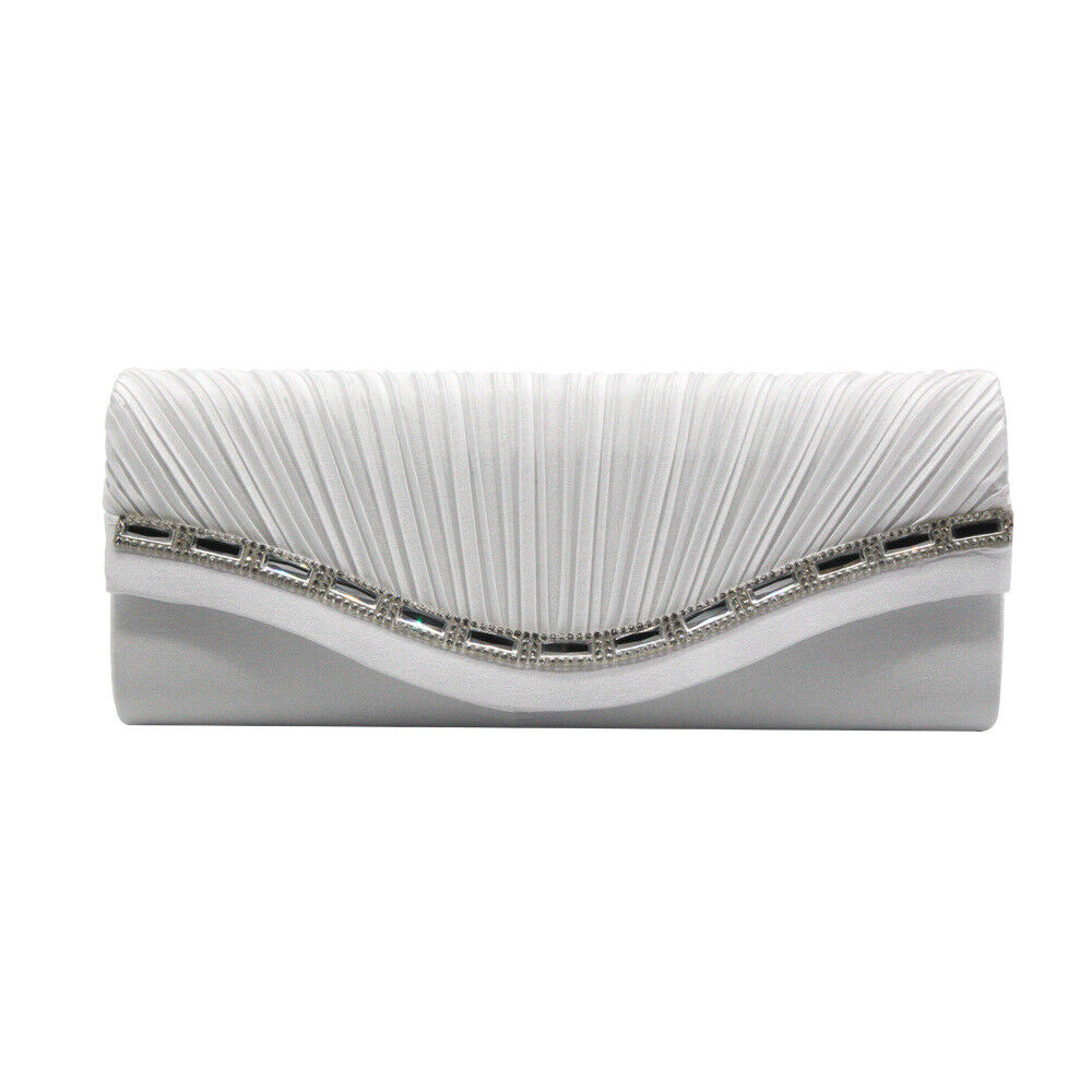 Women Satin Evening Bags Clutch Purses Wedding Formal Handbags Party Prom Clutches
