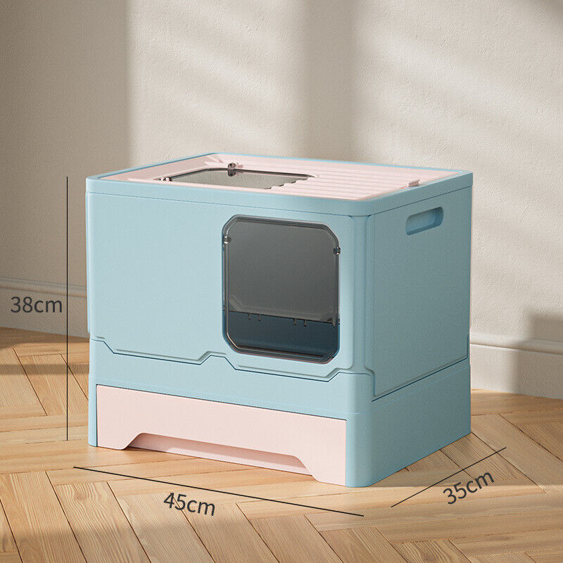 Simple Cleaning Drawer Type Pet Toilet Fully Anti-Splash Enclosed Cat Litter Box