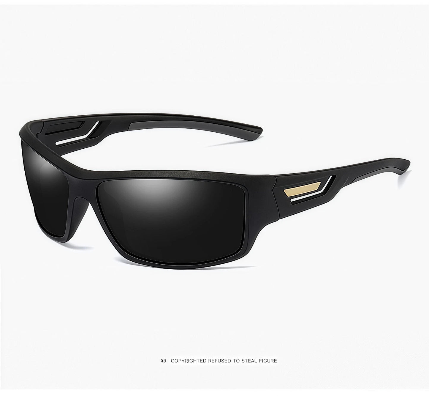 Men Polarized Sports Sunglasses Lightweight Wrap Around Shades Driving Cycling # 201909