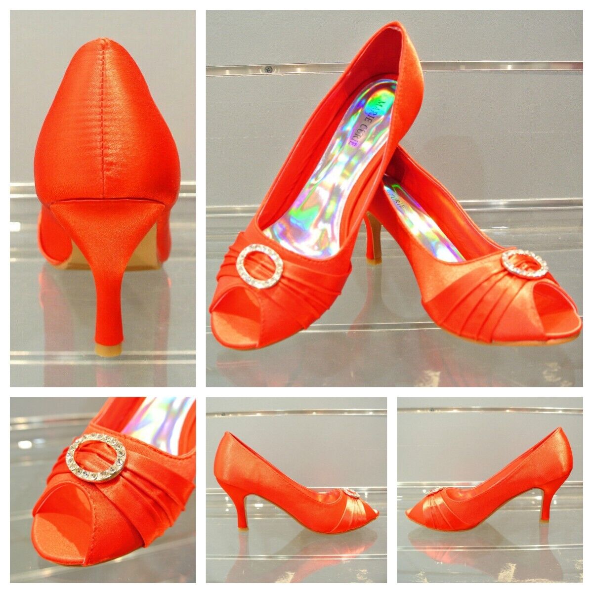 Fashion New Quality Women Shining Diamante Evening Wedding Ball High Heel Shoes