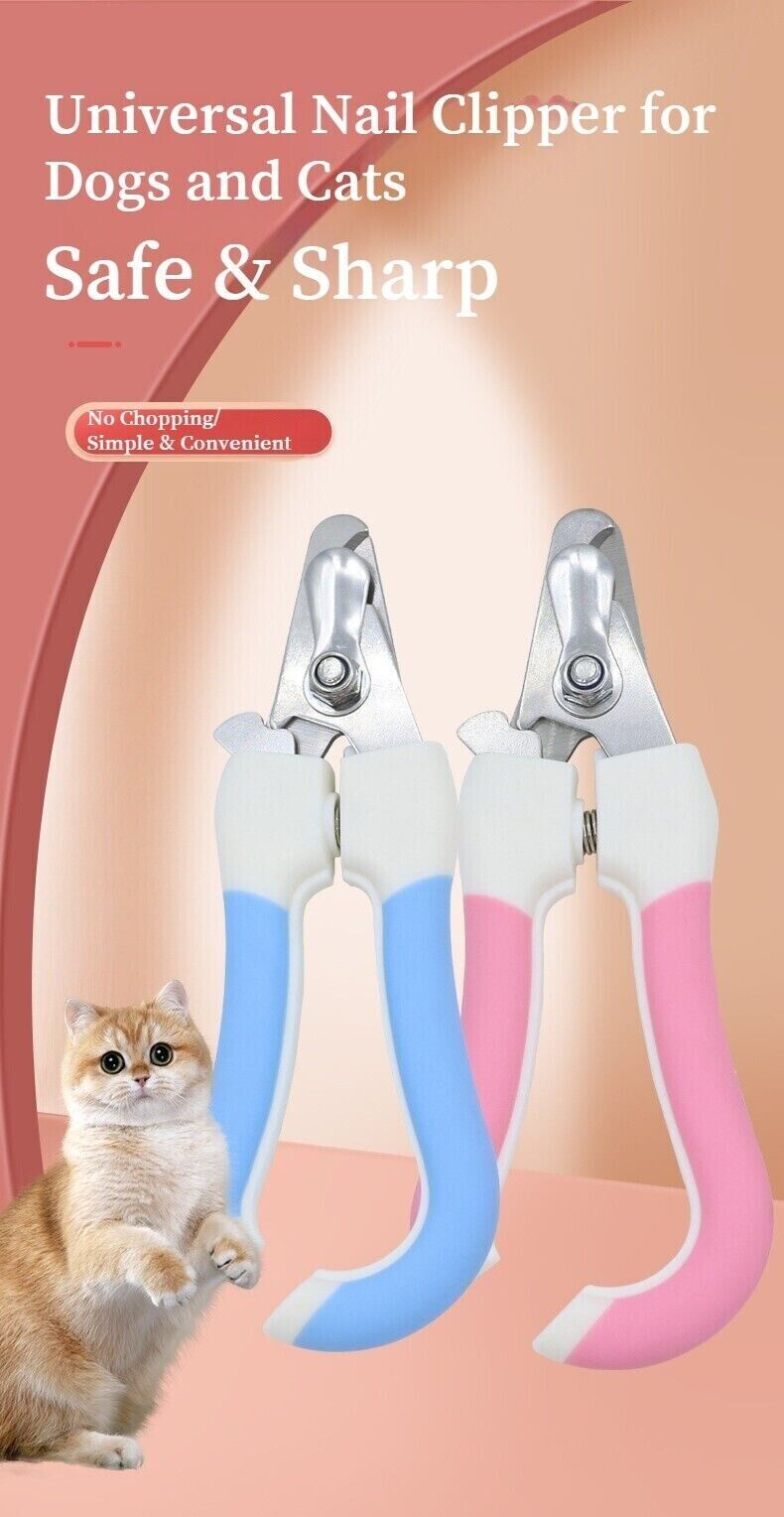 Pet Nail Clippers Dog Cat Nail Toe Claw CutterTrimmer Scissors Tool 2 Size