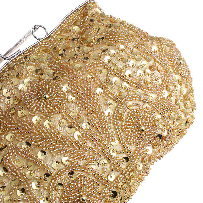Women Fashion Glitter Party Bridal Bag Wedding Handbag Prom Evening Clutch