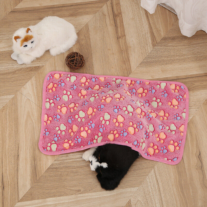 Pet Comfortable Four Seasons Warm Coral Velvet Blanket Dog Kennel Cat Kennel Mat