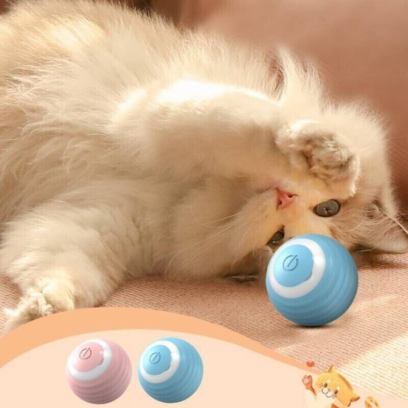 Cat Dog Toy Automatic Rolling Ball Electric Pet Teasing Smart Toys Balls