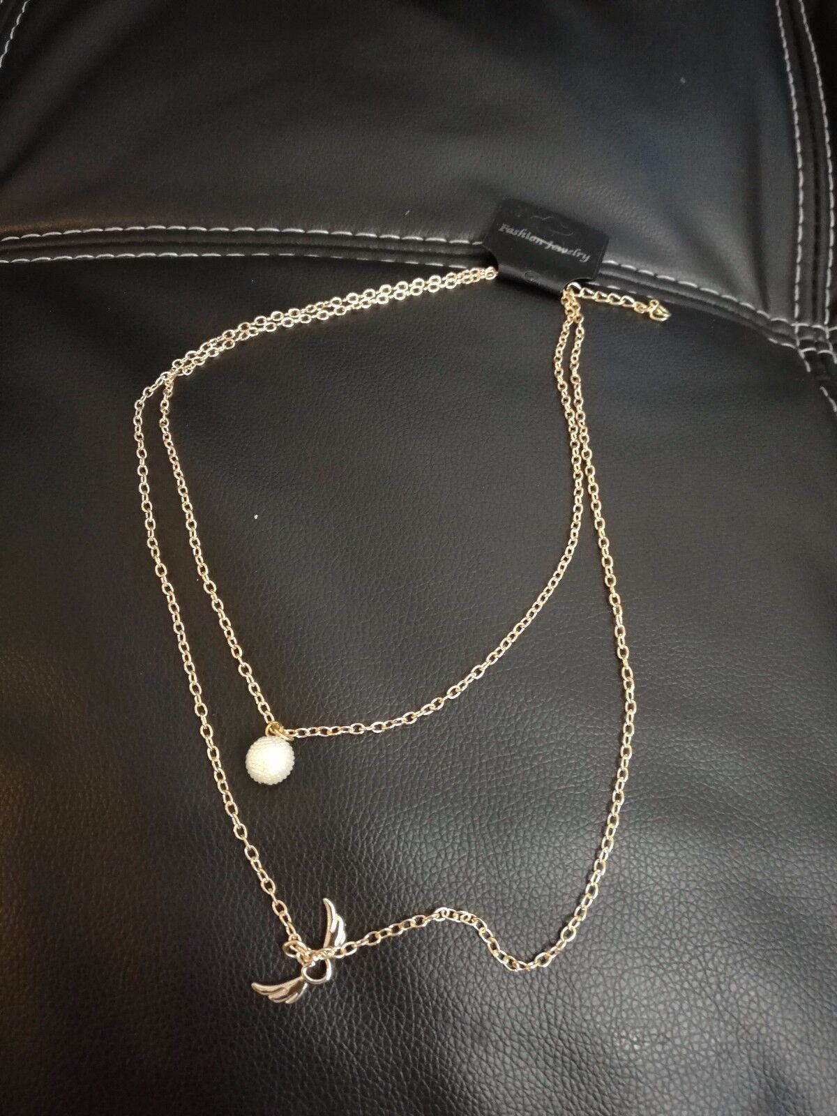 New Elegant Women Gold Choker Statement Bib Chain Pendant Necklace heart wings