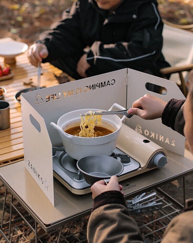 Outdoor Portable Thickened Collapsible Windbreak Camping Stove Head Polytunnel