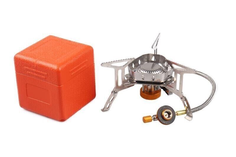 New Outdoor Portable Camping Stainless Steel Picnic Windproof Gas Stove Head