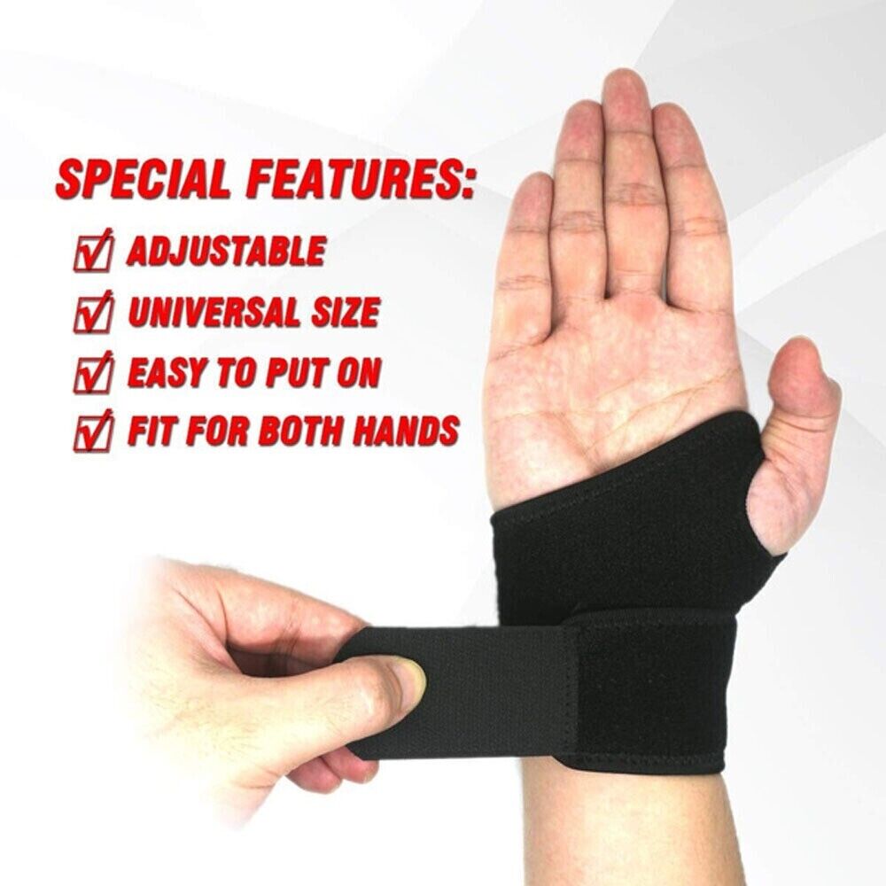 Unisex Adjustablet Wrist Brace Immobiliser Anti Sprain Sport Fitness Basketball