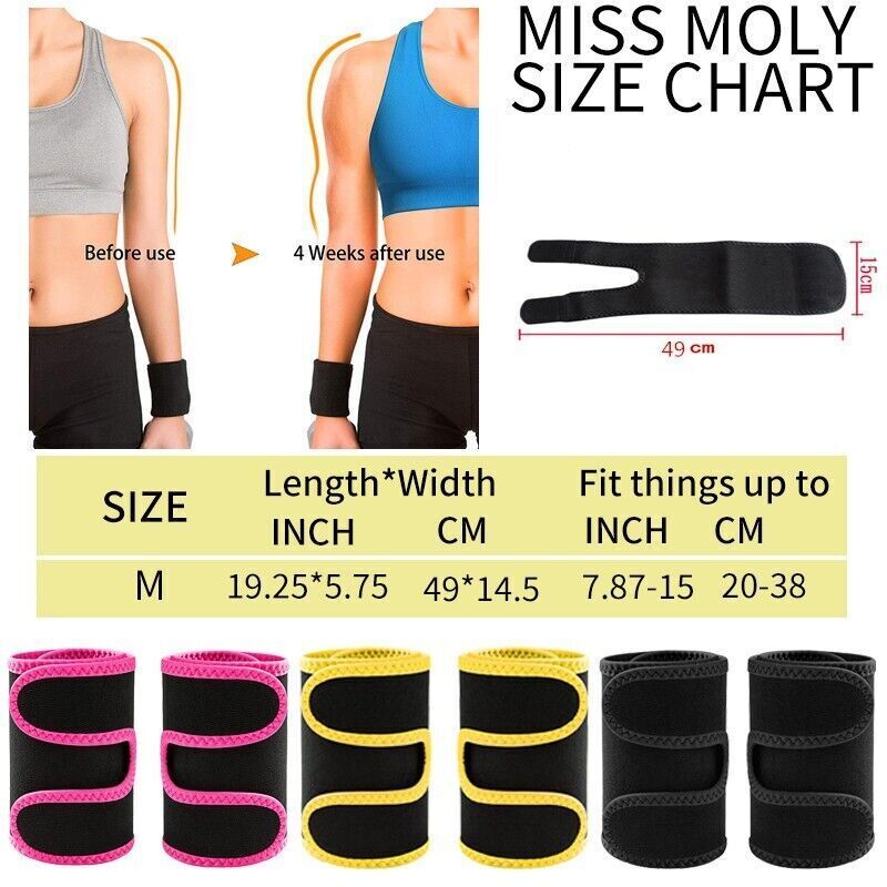 Unisex Arm Trimmer Sweating Arm Leg Shaper Fat Burner Belt Workout Weight Loss