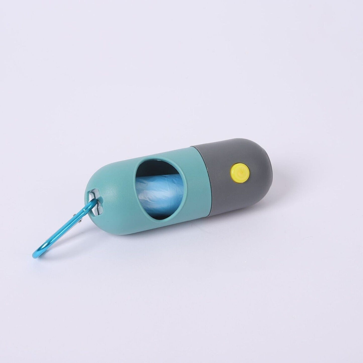 Pet Poop Bag Dispenser With LED Flashlight Waste Disposable Clean Poo Holder
