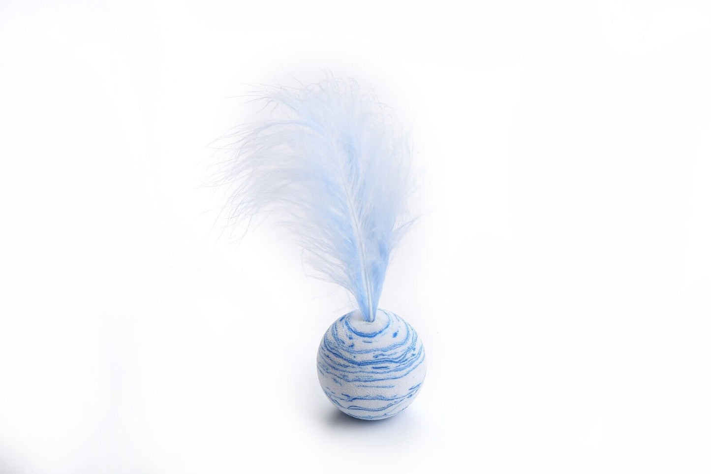 Pet Starry With Feather Toy Ball Toss Cat Interactive Play Relieve Boredom