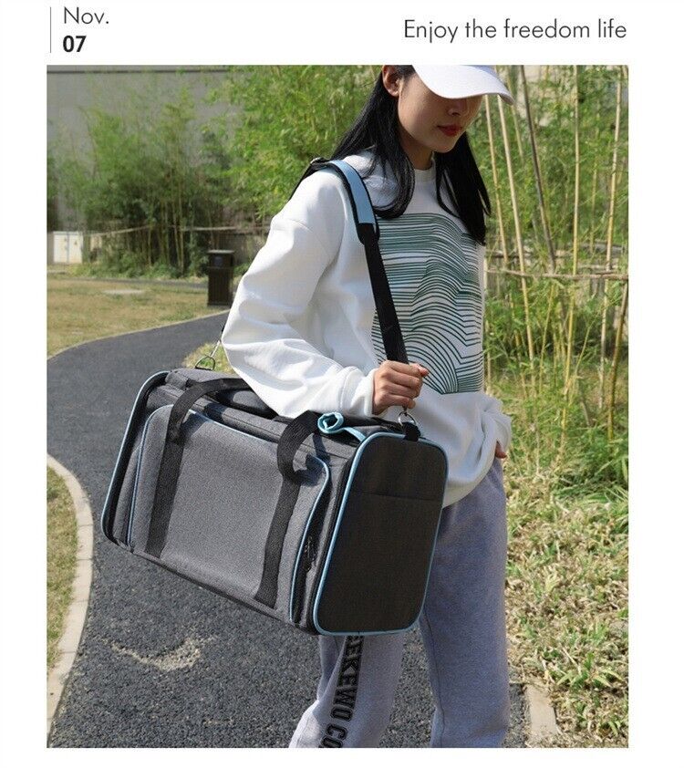Portable Breathable Comfort Tote Travel Pet Carrier Large Bag Shoulder Cage