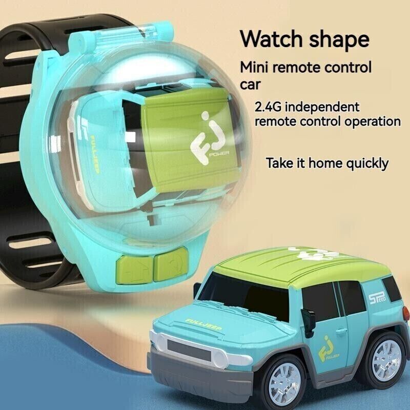 Watch RC Electric Toy Mini Remote Control Car Accompany Children Kids Gifts